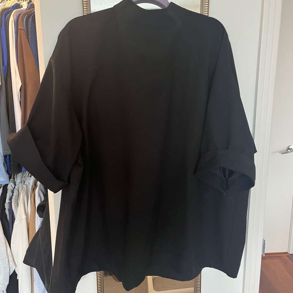 ASOS structured zip back blouse